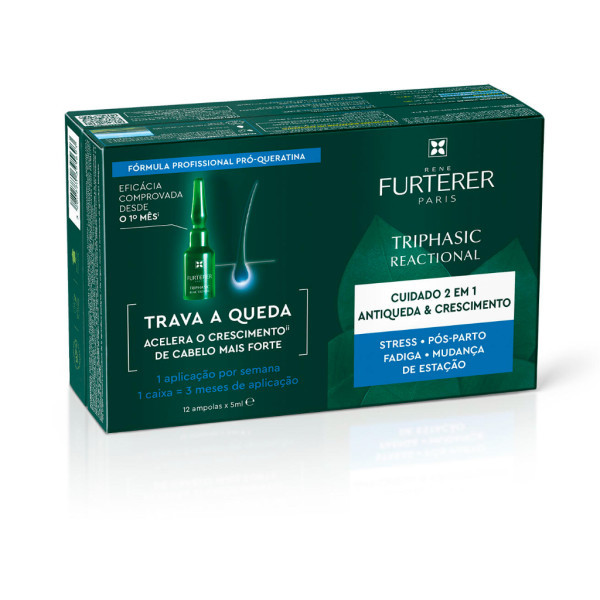 Rene Furterer Triphasic Reactional - Cuidado 2 em 1 Antiqueda e Crescimento x12